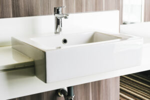Bathroom vanity and sink installation